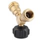 thumbnail image 1 of Tank Gas Propane Y Branch Adapter Connector Valve for Outdoor Grill Cylinder, 1 of 5