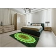 thumbnail image 5 of Ahgly Company Machine Washable Indoor Rectangle Transitional Dark Forest Green Area Rugs, 2' x 3', 5 of 7