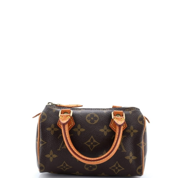 Pre-Owned Speedy Mini HL Handbag Monogram Canvas By Rebag