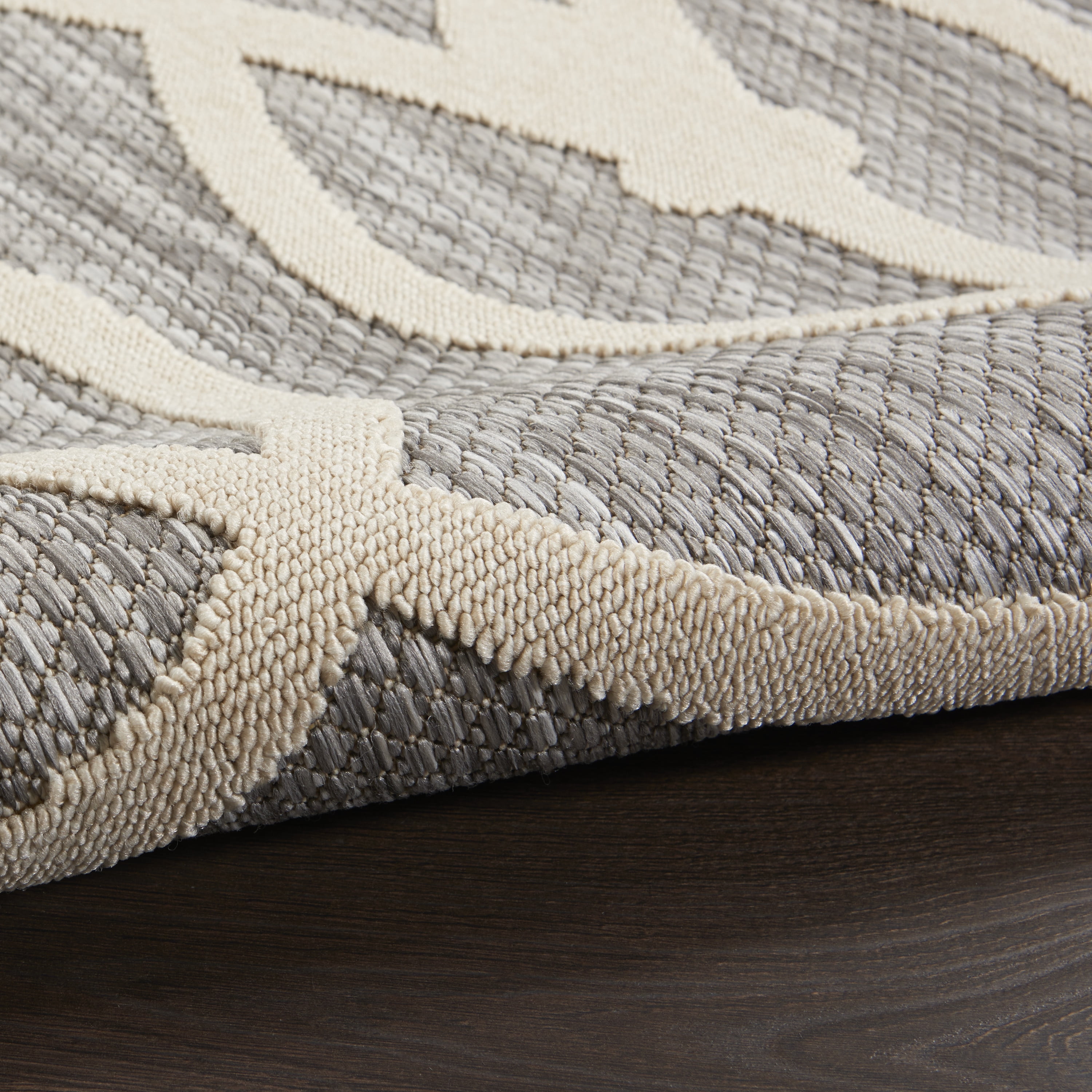 Nourison Palamos Indoor/outdoor Casual Contemporary Grey Area Rug