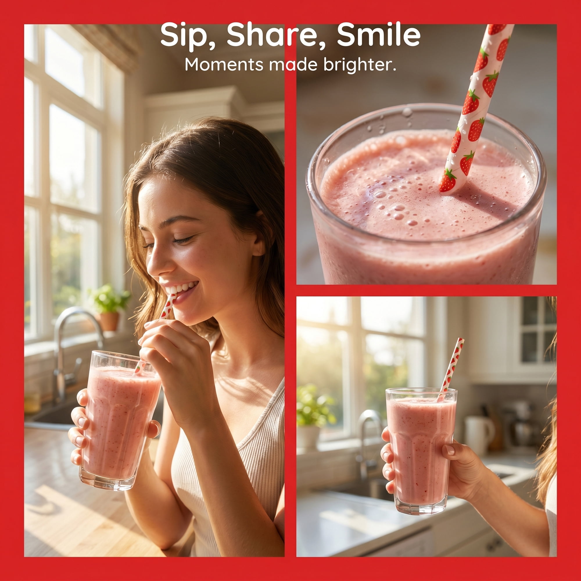 Unique Bargains 12Pcs Reusable Plastic Pattern Dishwasher Safe Straws Color C