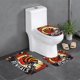thumbnail image 1 of Juego de 3 alfombras de baño del equipo Bengals Alfombra antideslizante para baño de 24 x 16 pulgadas, 1 of 7