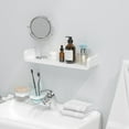 thumbnail image 2 of Bathroom Shelf Shower Organizer Storage Kitchen Rack Adhesive No Drilling Modern Simple Design - 47cm, 2 of 8