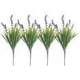thumbnail image 2 of flores artificiales de menta con hojas puntiagudas y plantas verdes realistas., 2 of 2