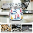 thumbnail image 6 of Yayeee Ashtray with Lid for Cigarette Smokeless Stainless Steel Home Ash Holder, Pink Hand Drawn Sailboats, 6 of 7