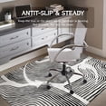 thumbnail image 5 of Office Chair Mat for Hardwood & Tile Floor 36"x48",Modern Boho Abstract Black Computer Chair Mat for Rolling Chairs, 5 of 13