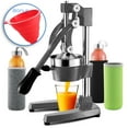 thumbnail image 1 of JoyTable Professional Citrus Juicer Set – 7 Piece Heavy-Duty Cast Iron Commercial Juice Press With Glass Juice Bottles and Funnel, 1 of 4
