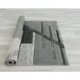 thumbnail image 4 of HR HANDCRAFT RUGS HR Monochromatic/Linear Design Contemporary Hand Carved Area Rug Gray - 7'5" x 10', 4 of 5