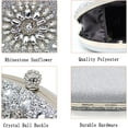 thumbnail image 6 of Rhinestone Evening Clutch Bag for Women Bridal Diamonds Clutch Purses Wedding Purse Prom Cocktail Party Handbags, 6 of 8