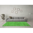 thumbnail image 3 of Ahgly Company Indoor Square Oriental Green Industrial Area Rugs, 5' Square, 3 of 4