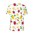 thumbnail image 3 of Haiem Hip Hop Hipster Baseball Jersey Button Down Shirts Sports Uniforms Men Women Jersey(Strawberry and Lemon,3X-Large), 3 of 9