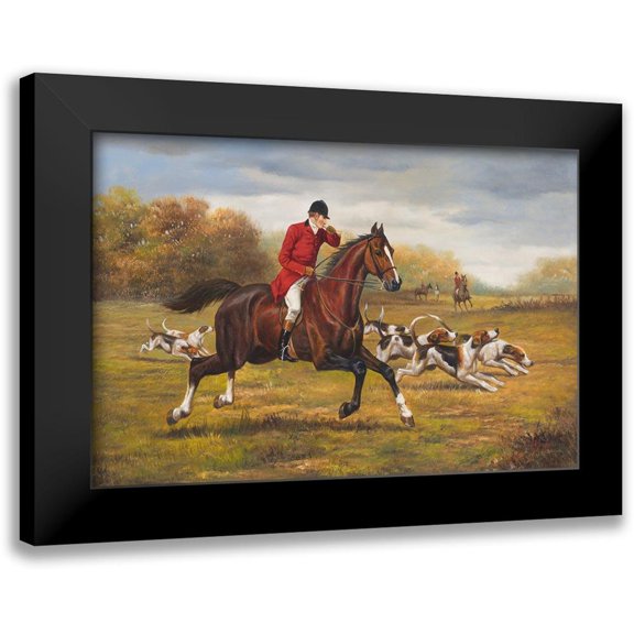 Schwarz, Johann 14x11 Black Modern Framed Museum Art Print Titled - Hunting near Bristol II