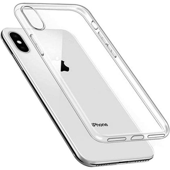 Kinoto Coque Transparente Slim pour iPhone X/XS, Coque en Silicone Liquide [Version Mise à Jour] pour Apple iPhone 10