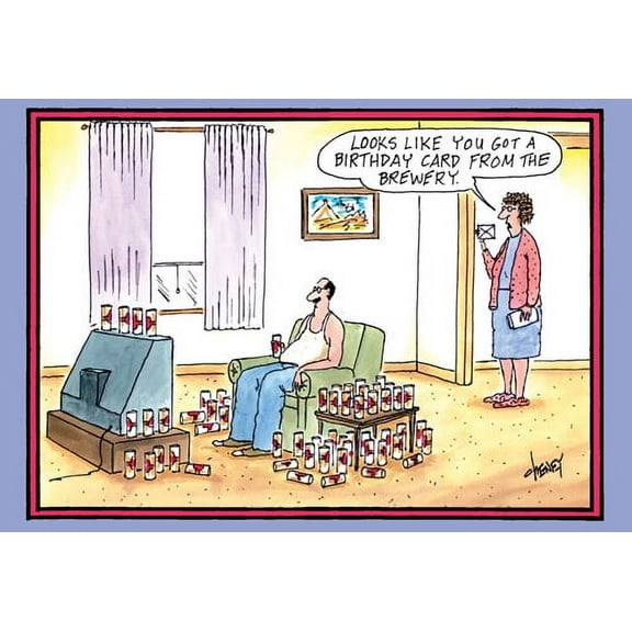 Nobleworks Card From The Brewery Funny / Humorous Tom Cheney Birthday Card