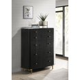 thumbnail image 4 of Arini 5-drawer Bedroom Chest Black, 4 of 5