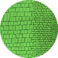 thumbnail image 1 of Ahgly Company Indoor Round Solid Green Modern Area Rugs, 6' Round, 1 of 4