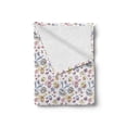thumbnail image 2 of Easter Soft Flannel Fleece Throw Blanket, Cheerful Kids Pattern with Funny Bunny and Chicken Characters Flowers Butterflies, Cozy Plush for Indoor and Outdoor Use, 60" x 80", Multicolor, by Ambesonne, 2 of 5