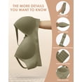 thumbnail image 4 of Cassie Liz Deep V Bras for Women Seamless Bralette Comfort Push Up Plunge Bra with Support, 4 of 7