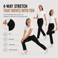 thumbnail image 6 of MASKERT Women's Stretchy Casual Pants, High Waisted Ankle Pants with 4 Pockets, Lightweight Travel Work Pants for Women, Business Casual Pants for Office and Golf, 6 of 11