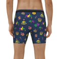 thumbnail image 2 of Men's Boxer Briefs, Mardi Gras Carnival Soft and Breathable Mens Underwear Boxer Briefs With Widen Waist, 2 of 5