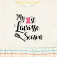 thumbnail image 4 of Inktastic My 1st Lacrosse Season Girls Baby Dress, 4 of 5