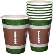 Football Cups 8 Count - Football Birthday Party Supplies