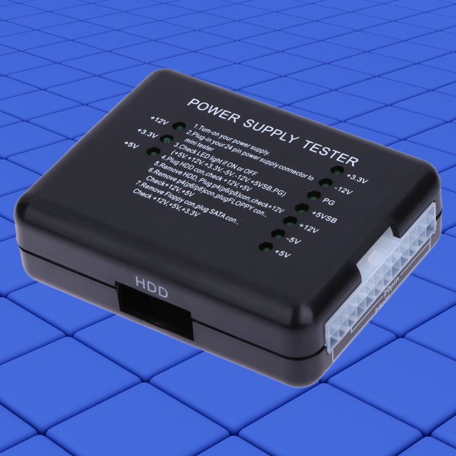 detector de potencia Probador de fuente de alimentación de PC con conectores SATA HDD de 20/24 pines Barbie Nuevos Originales