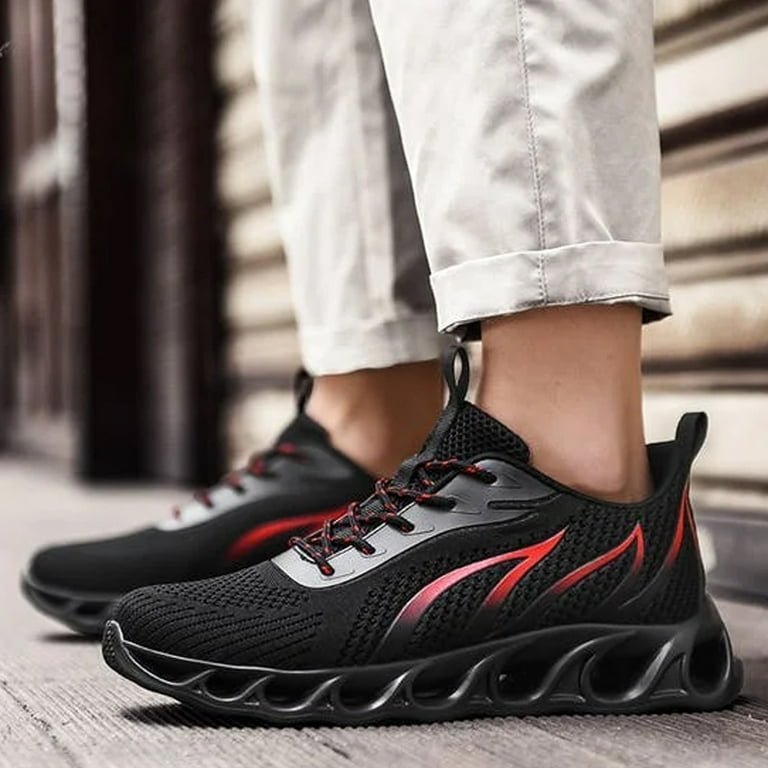 Black red running shoes new arrivals