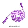 thumbnail image 4 of Eigraketly Hombres Mujeres Cuerda de saltar con cuentas suaves Niños Cuerda de saltar de fitness segmentada gratis Suministros deportivos Accesorios para máquinas de ejercicios púrpura, 4 of 6