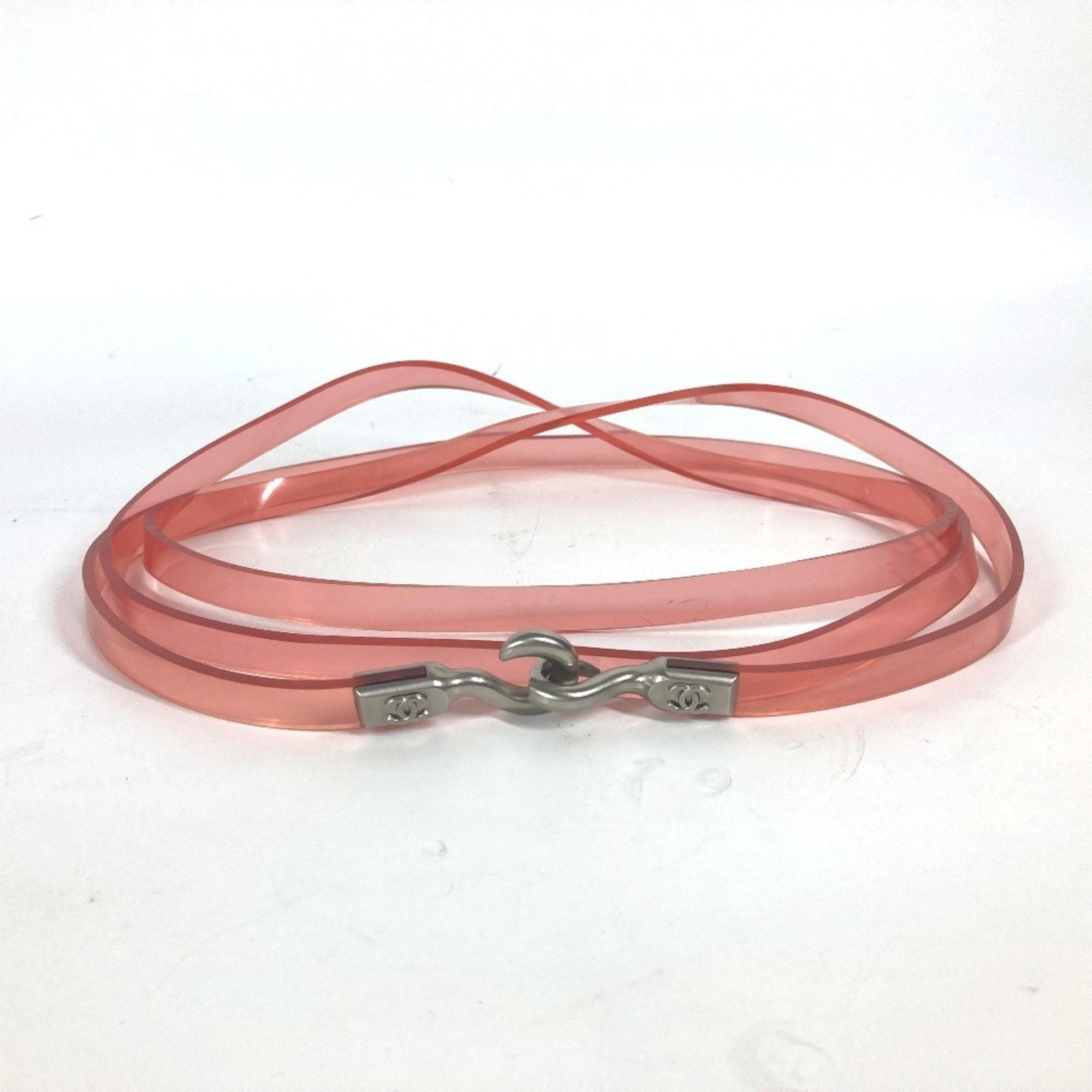 Pre-Owned CHANEL 00C CC Coco Mark Belt Vinyl Women