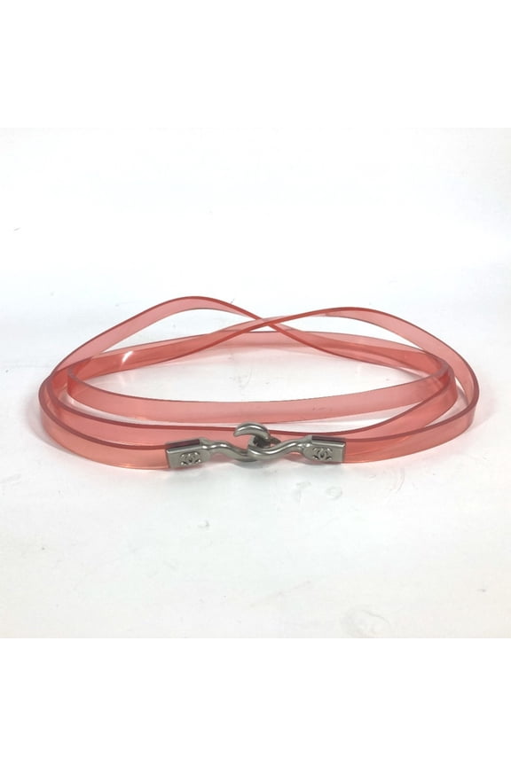 Pre-Owned CHANEL 00C CC Coco Mark Belt Vinyl Women's Pink (Good)