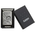thumbnail image 7 of Zippo Patriotic Windproof Pocket Lighter, Brushed Chrome, 7 of 7