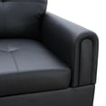 thumbnail image 4 of Nobu 97" Wide 2 Pieces Faux Leather Left Facing Sofa Set, 4 of 4
