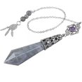 thumbnail image 4 of HOOUN Pierre de Labradorite Naturelle 5 Pcs Pendentif Chaîne en Pierre, 4 of 4