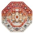 thumbnail image 3 of Unique Loom Madeline Vintage Collection Area Rug - Jackson (5' 3" Octagon Rust Red/Orange), 3 of 7