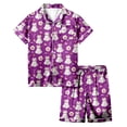 thumbnail image 3 of bravefron Girls Halloween Outfits set 2 Piece Set Short Sleeve Pumpkin Printed Casual Comfortable Elastic Waist Toddler Kids Clothes, 3 of 5