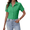 Green, variant on Short Sleeve Button Down Blouses for Women Tailored Business Work Shirts Summer Tops