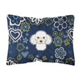 thumbnail image 1 of S Treasures BB5108PW1216 Cojín decorativo de tela de lona con diseño de caniche azul y blanco, muebles de patio, cojines Caroline's Treasures BB5108PW1216, 1 of 1