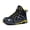 Black Yellow, variant on Larnmern Men's Shoes Steel Toe Safety Boots Lace-Ups, Ankle-High Round Toe, Black, 10.5 US Men