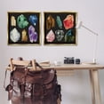 thumbnail image 3 of Stupell Industries Various Gemstones on Black STEM Painting Gold Floater Framed Canvas Art Print Wall Art, 25 x 25, Set of 2, 3 of 10