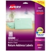 Avery Return Address Labels, 1/2" x 1-3/4", 2000 Clear Labels (5667)