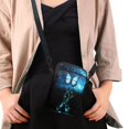 thumbnail image 4 of HELLHERO Butterfly with Zipper Adjustable Strap Double Layer 4.33x1.97x7.09 Adjustable Crossbody Bag Polyester Underarm Shoulder Bag for Adults, 4 of 7