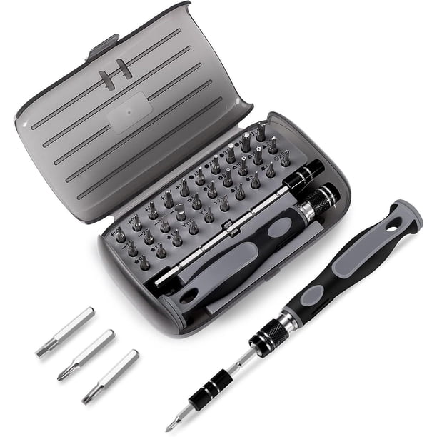 Juego de destornilladores de precisión 32 en 1: mini juego de destornilladores magnéticos, kit de reparación de dispositivos electrónicos de bricolaje, herramienta de computadora para PC, Macbook, iPh
