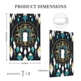 thumbnail image 5 of Zufioo Boho Dreamcatcher Print Switch Wall Plate, Dustproof and Heat-resistant Decorative Wall Switch Cover, Suitable for Residential and Commercial Areas-Mid-size, 5 of 8