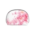 thumbnail image 7 of YFYANG 2 Piece Women's Portable Makeup Bags, Pink Watercolor Flowers Clutch Travel Toilet Bags Cosmetic Organizer, 7 of 7