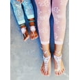 thumbnail image 3 of Jefferies Socks Girls Womens Barefoot Sandals Hand Crochet Cotton Knit 2 Pair Pack, 3 of 5