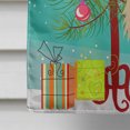 thumbnail image 4 of Carolines Treasures BB4202CHF Merry Christmas Tree Papillon Sable White Flag Canvas House Size, 4 of 4
