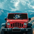 thumbnail image 3 of Uorisanigo Windshield Sun Shade for Wrangler, Compass, Gladiator & Renegade-Blocks UV Rays Blue Butterfly Sun Visor Protector,Car Sunshade Keep Your Vehicle Cool - 52.95 x 16.14 inches, 3 of 7