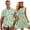 Blue Hibiscus, variant on Matching Outfits for Couples Red Hawaiian Flower Mens Button Up Shirt Polyester Lightweight Workwear and Women's Tank Dress Casual Dress Size S