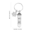 thumbnail image 2 of NUOLUX 2Ud Llaveros Deportivos Snowboard Con Resistente Para Colgar En O, 2 of 7